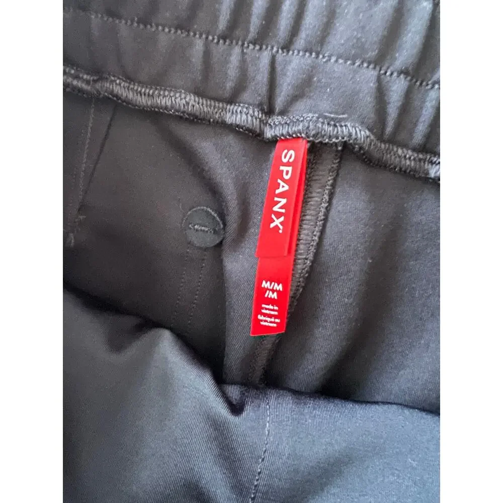 Spanx The Perfect Pant Jogger Classic Black Women's Size Medium Stretch Pockets - Picture 3 of 7